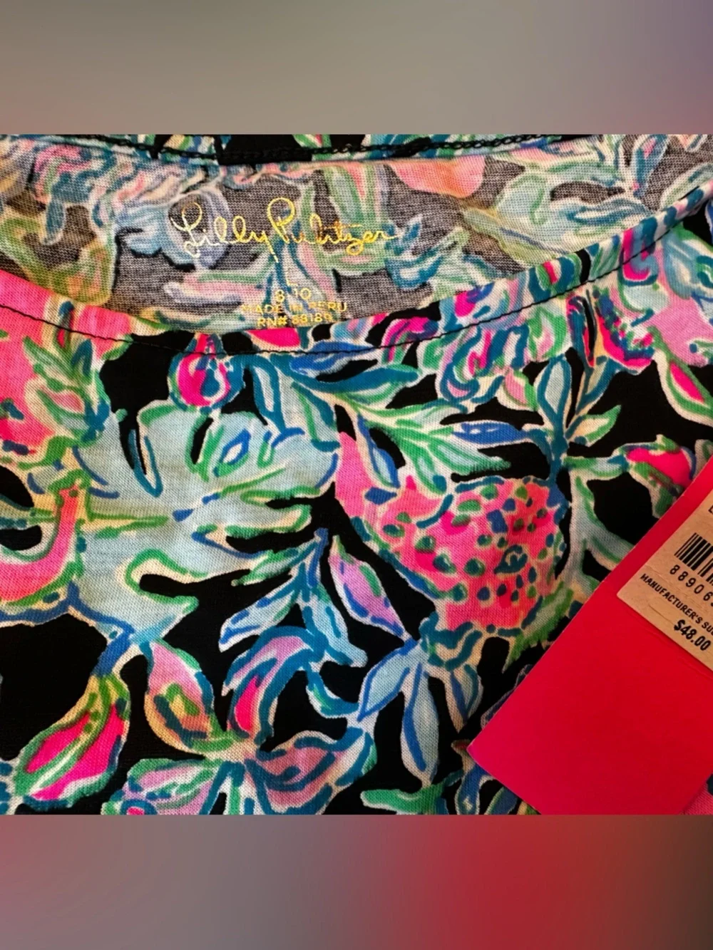 NWT Lilly Pulitzer Girls mini marlowe dress let’s get wild size large 8/10